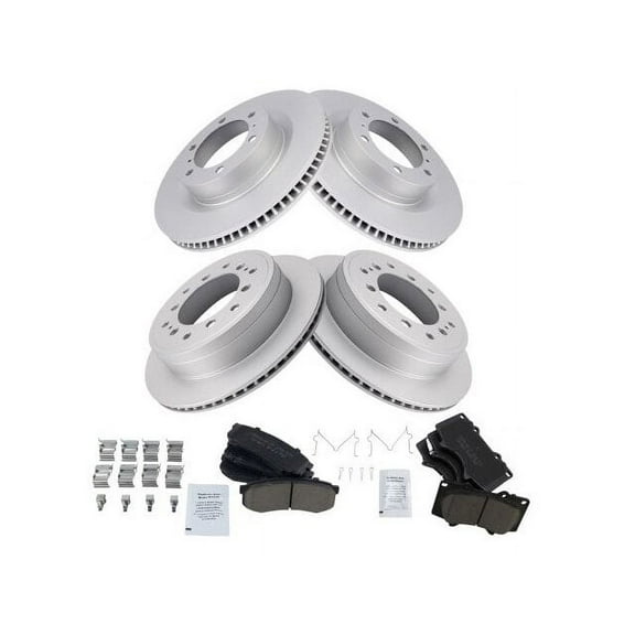 Front and Rear Brake Pad and Rotor Kit - Compatible with 2010 - 2022 GX460 2011 2012 2013 2014 2015 2016 2017 2018 2019 2020 2021
