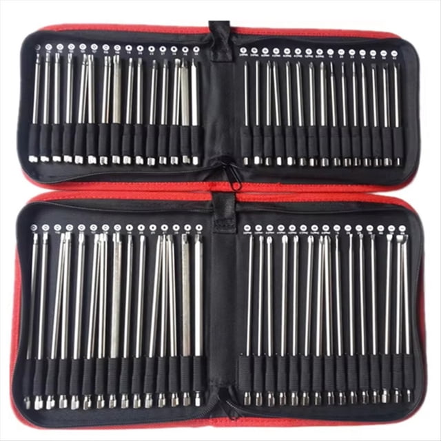 Juego de 30 Puntas de Destornillador Magnético de Acero S2 de 150 mm con Vástago Hexagonal de 1/4 de Pulgada, Herramientas Eléctricas, Ranuradas, Cuadradas y Torx.
