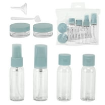 Unique Bargains 6 Pcs Travel Container Set Portable Travel Bottles Set Blue