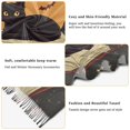 thumbnail image 5 of FORMRS Womens Scarf Winter Soft Long Big Warm Shawls Wrap Tassel Scarves, Orange Halloween Cat, 5 of 9
