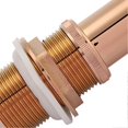 thumbnail image 3 of G1 1/4" Brass Bathroom Sink Pop-Up Drain Without Overflow (Rose Gold), 3 of 4