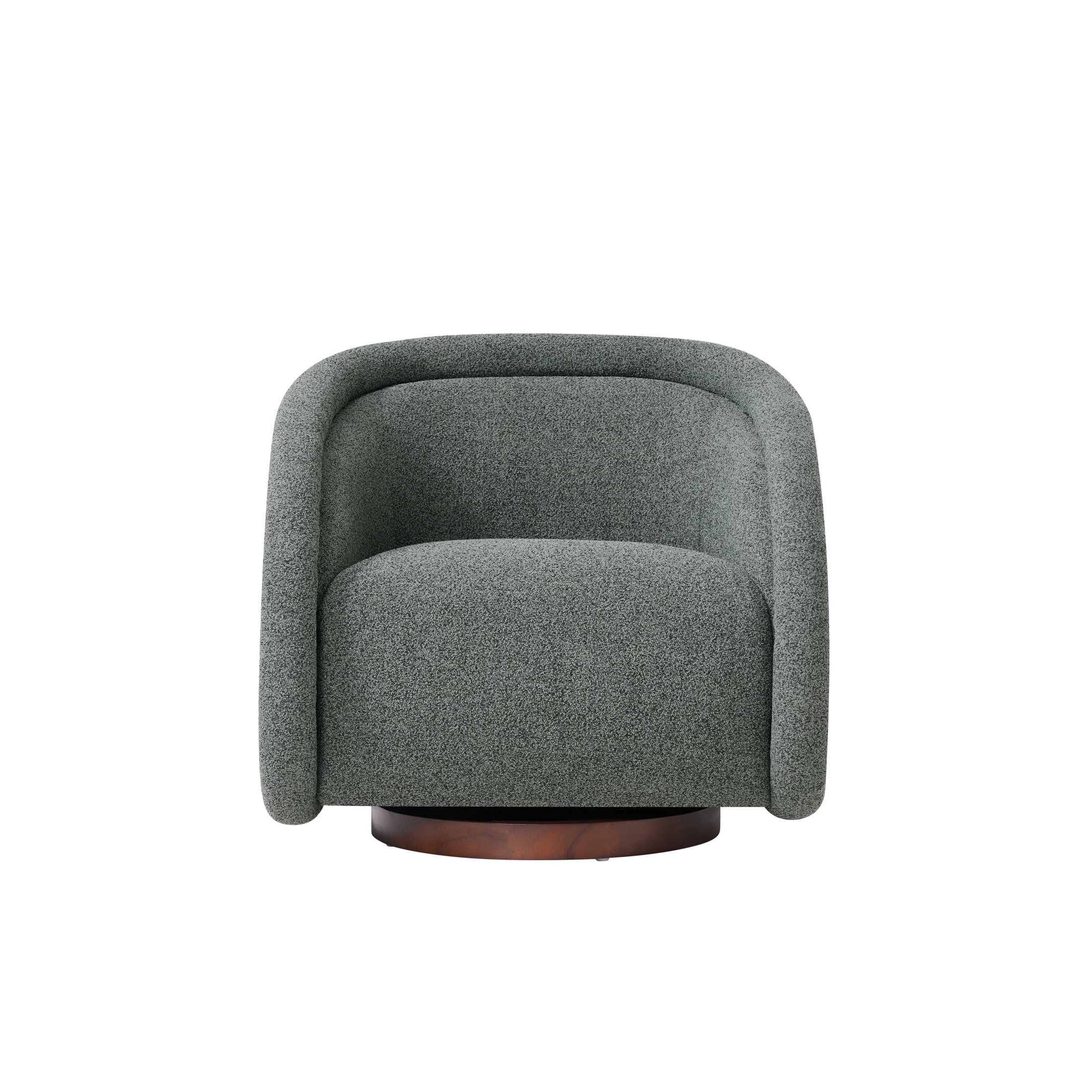 Christopher Knight Home Bouclé Swivel Accent Chair with 360 Rotating Base, Green
