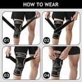 thumbnail image 3 of Copper Knee Brace for Women and Men(2 pack)Knee Compression Sleeve with Straps,Knee Braces for Knee Pain,Knee Support for Arthritis, 3 of 5