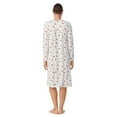 thumbnail image 3 of Aria Women's Knit Velour Long Sleeve Ballet Nightgown, Sizes S to 5X, 3 of 5