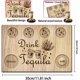 thumbnail image 2 of Vaso de chupito de tequila con bandeja de madera para chupitos, soporte rectangular para vasos con borde de sal y limón., 2 of 7