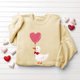 thumbnail image 5 of TaTaai Women's Valentine's Day Printed Sweatshirt, Long Sleeve Pullover Top, Round Neck Romantic Blouse, Cute Casual Wear Gift, 5 of 5