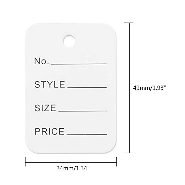 1000Pcs Price Tags with String Attached, Marking Tags Price Tags