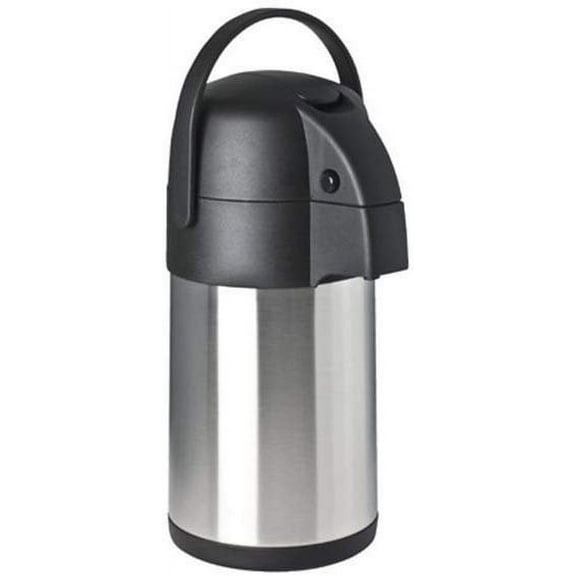 Focus Foodservice 908825LV Stainless Steel Vacuum Insulated Lever Airpot, 2.7-Quart