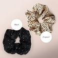 thumbnail image 6 of Kitsch Satin Rhinestone Scrunchie - Scrunchies for Women (Black), 6 of 11