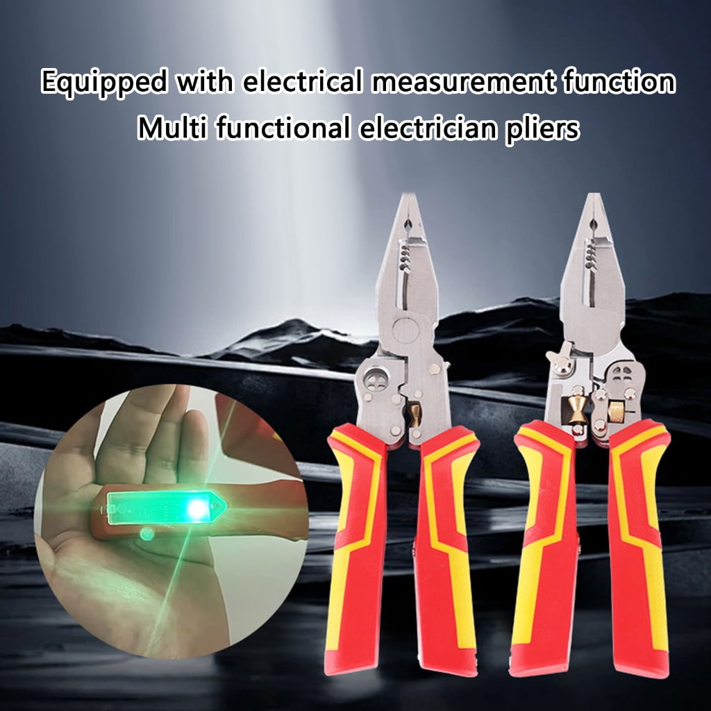 JZROCKER Wire Strippers Wire Stripping Pliers for Cutting and Pulling Wires with Electricity Measurement Function