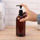 thumbnail image 3 of FELTECHELECTR 2 botellas rellenables con atomizador de aceite esencial, maquillaje líquido, 500 ml (botella marrón y bomba de color aleatorio), 3 of 6