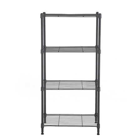 4 tier grey powder shelving unit 12x18x39in