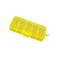 thumbnail image 1 of 10 Grid Plastic Jewelry Removable Storage Plastic Jewelry Box 10 Box Beads Earring Container Yellow, 1 of 5