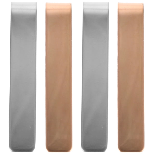 4 Pcs Pinces à Cravate Classiques en Acier Inoxydable pour Hommes Élégantes Simples Pinces à Cravate Élégantes pour Occasions Formelles de Business Fête