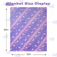 thumbnail image 2 of Mermaid and Unicorn Glow in The Dark Blanket for Girls,unicorn Gifts for Girls , Soft Throw Blanket for Kids Girls Toysistmas Birthday Bedroom Decor 50"×60"(Purple unicorn), 2 of 9