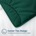 thumbnail image 6 of D.N.G. BEDDINGS 5 Piece Luxury Wavy Stitching Comforter Set Super Soft, All Season, 800 Thread Count, 100% Egyptian Cotton, With 6 Corner Tabs, King/California King Size Teal Green Color, 6 of 6