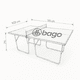 thumbnail image 4 of Mesa de Ping Pong y Frontenis Junior Diversiones Bago, 4 of 5