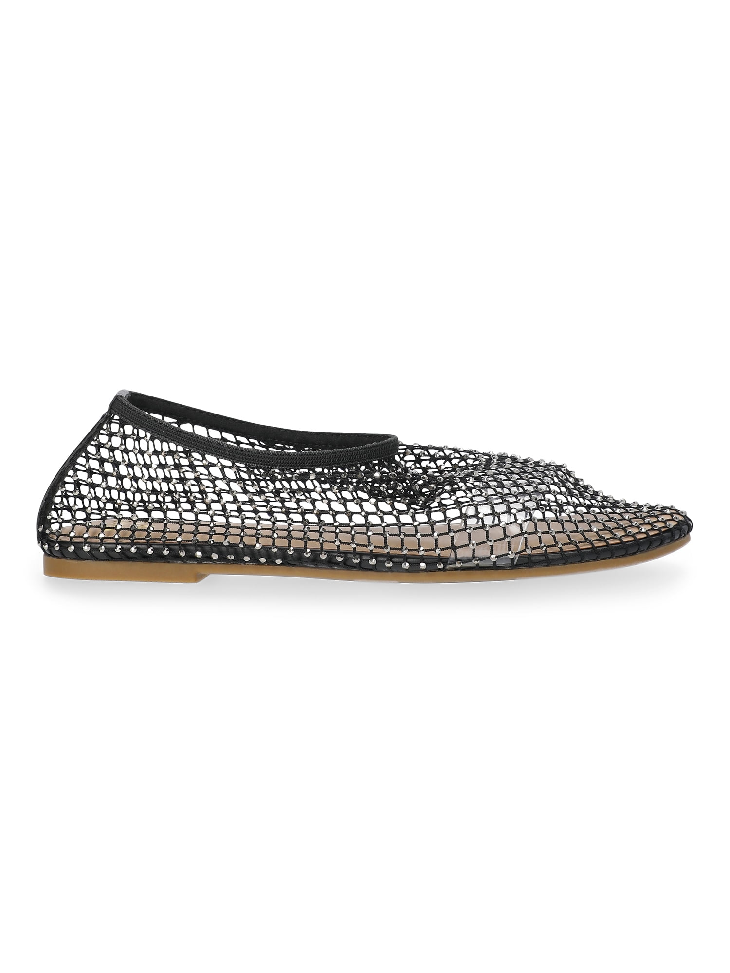 Madden NYC Women's Studded Mesh Flat Shoes
