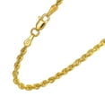 thumbnail image 4 of JewelStop 14K Yellow Gold 30in 2.5mm Solid Rope Chain with Lobster Clasp, 4 of 5