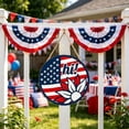 thumbnail image 6 of Patriotic Wooden Star Wreath, Round Independence Day Welcome Sign for Front Door, 4th of July Hanging Decor, Wood Ornament B, 6 of 6