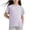 Purple, variant on Amidoa Girls Short Sleeve Crewneck Summer T Shirts Cotton Casual Kids Tops Black Size 13