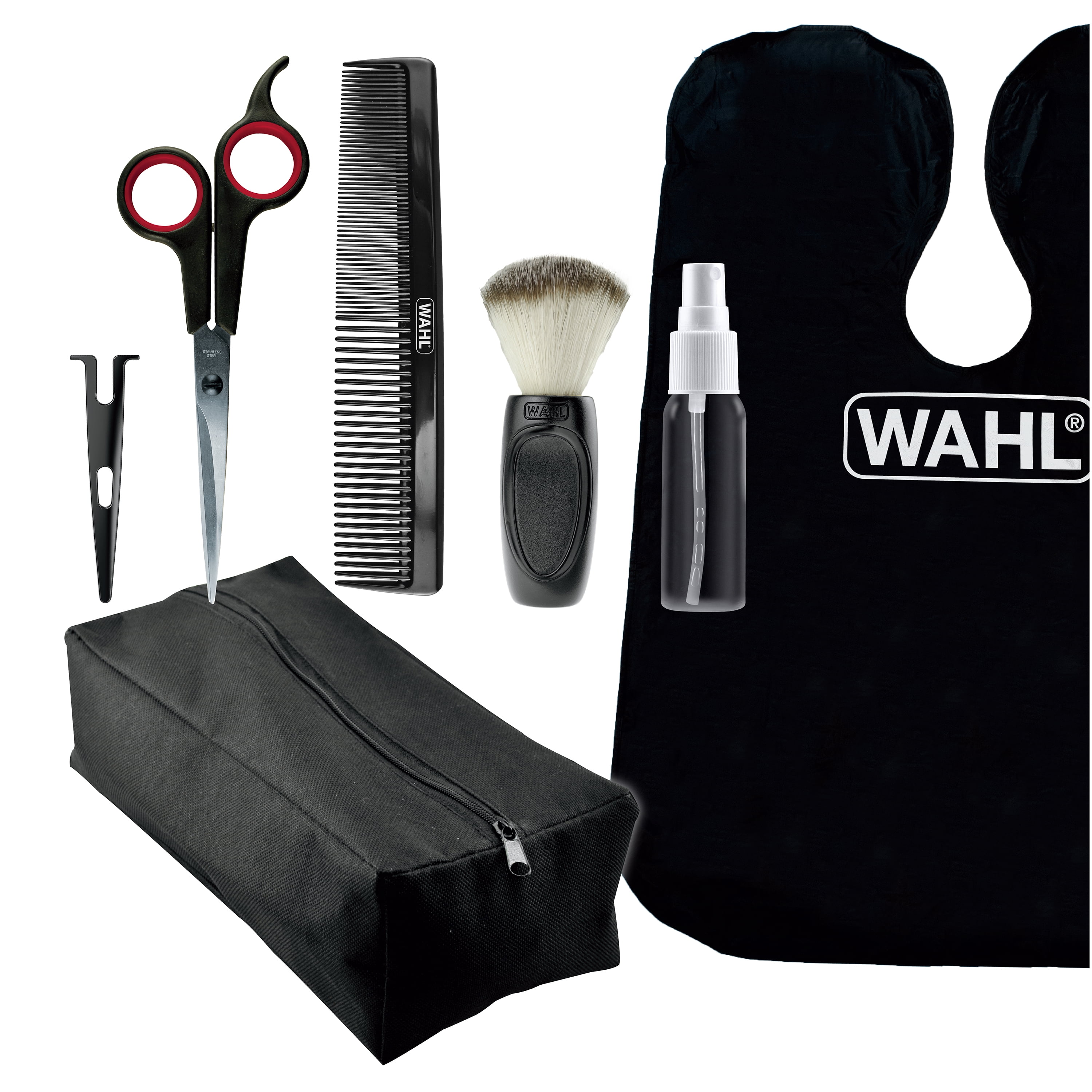 Wahl at Home Essentials Hair Cutting Accessory Kit with Premium Barber Scissors, 6 Pieces Unisex, 3572