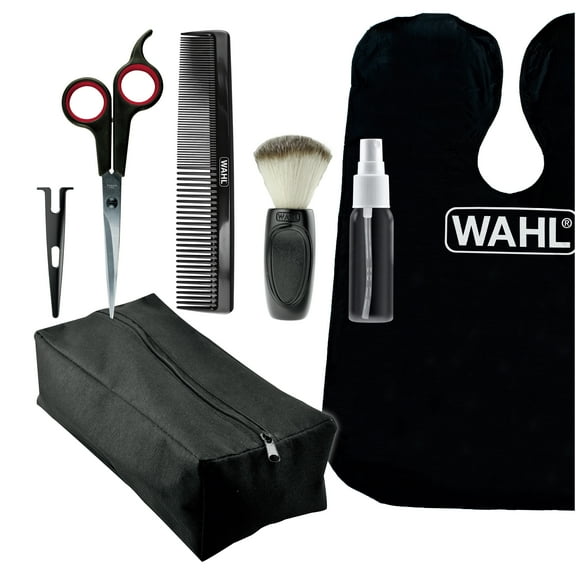 Wahl at Home Essentials Hair Cutting Accessory Kit with Premium Barber Scissors, 6 Pieces Unisex, 3572