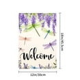 thumbnail image 4 of Jbralid Welcome Dragonfly And Wisteria Garden Flag For Spring Summer Home Outdoor Garden Yard Door Decor 12x18 inch, 4 of 5