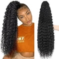thumbnail image 2 of Trenza de cola de caballo larga y curvada, adecuada para el pelo de cola de caballo negro femenino, fibra resistente al calor, uso diario, 2 of 4