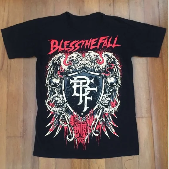 Rare BlessTheFall Tour Band Cotton Tee All Size Gift For Fan T-Shirt GC2227