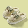 thumbnail image 2 of Slippers for Women Indoor Womens House Slippers Cozy Women's Slippers Fuzzy Indoor Shoes With Bowknot Design Warm Winter Home Footwear Soft Comfortable On Flat Heel, 2 of 6