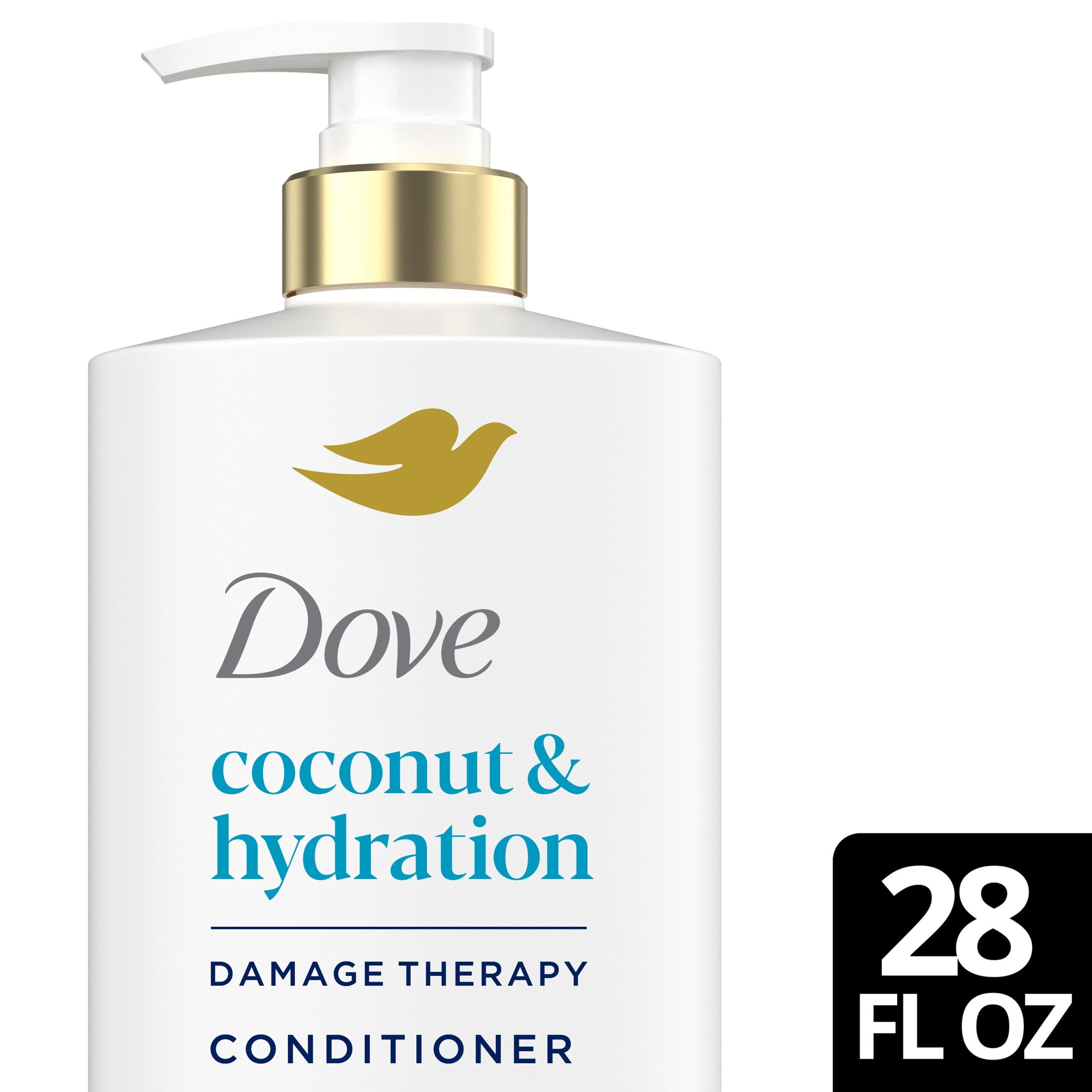 Dove Conditioner for Dry Hair Coconut & Hydration with Bio-Protein Care Technology and Coconut Oil 28 Fl Oz