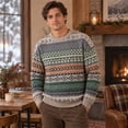 thumbnail image 5 of YNGKMEA Fall Winter Obsession Bear Bailey Sweaters Oversized Knit Crew Neck Tops Soft Cozy Drop Shoulder Sweatshirt Relaxed Long Sleeves Loose Outfits, 5 of 5
