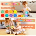 thumbnail image 4 of Juego de juguetes para bebés Wattne 7 en 1 Montessori de 6 a 12 meses con cordón, 4 of 6