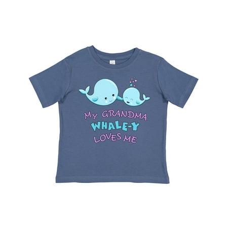 

Inktastic My Grandma Whale-y Loves Me Gift Toddler Boy or Toddler Girl T-Shirt