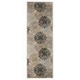 thumbnail image 3 of Superior Modern Floral Scroll Pet and Kid-Friendly Indoor Runner Rug, 2'7"x10', Multi-Colored, 3 of 7