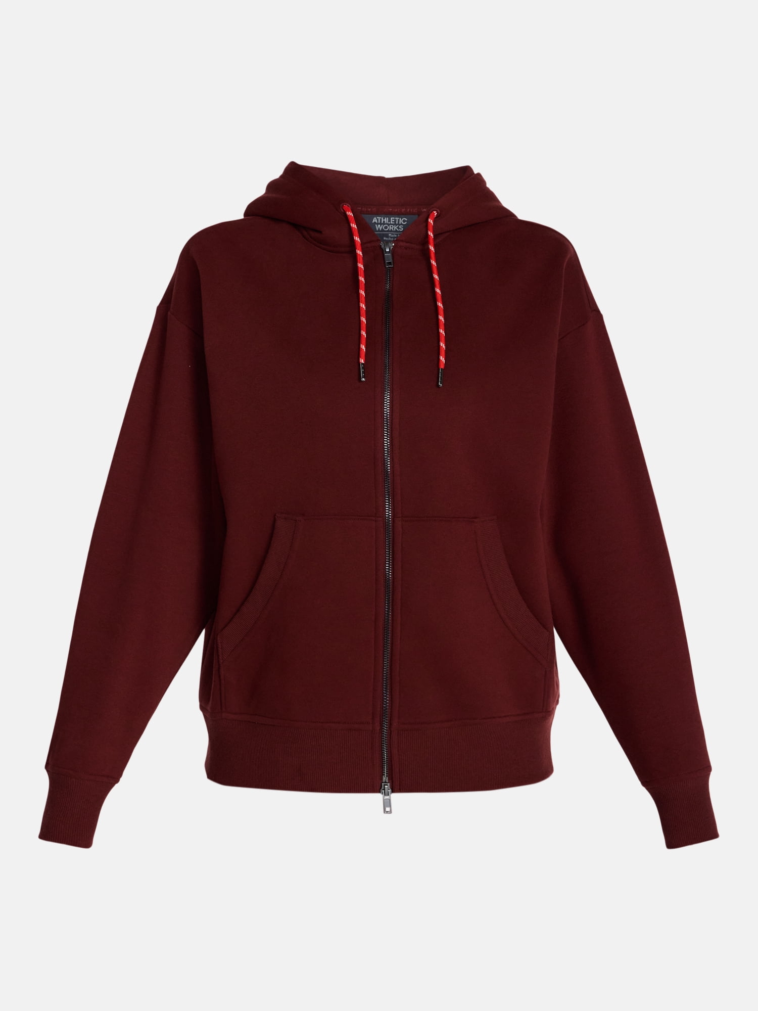 Athletic Works Women's and Women's Plus Full Zip Fleece Hoodie, Sizes XS-4X
