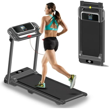 Tomile 350 lbs Capacity Foldable Compact Treadmill for Home Office with , Walking Running Treadmill for Home, Black