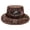 Brown, variant on Fishing Is A Way Of Life Boonie Hat with Wide Brim and Adjustable Chin Cord, Outdoor Sun Protection Headwear for Camping and Fishing Adventures.