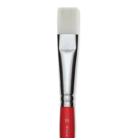 Winsor & Newton University Brush - Flat, Size 10, Short Handle