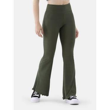 No Boundaries Ribbed Flare Pants, Women's XS-XXL