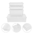 thumbnail image 4 of KAKOWELY 4pcs Freezer Storage Containers Reusable Airtight Plastic Food Storage Containers Prep Containers Freezer Bread Box Fridge Vegetable Freezer Sealing Box Food Fridge Container, 4 of 4