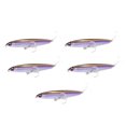 thumbnail image 2 of Advancent 5 piezas cebo de pesca plástico agua salada agua dulce agua de mar Swimbait portátil Lake Stream señuelos Tackle Gradient Purple Type2 NO2, 2 of 6