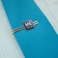 thumbnail image 2 of Me Above the Law Square Tie Bar Clip Clasp Tack- Silver or Gold, 2 of 4