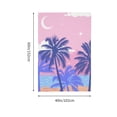 thumbnail image 6 of ZNDUO Cartoon Beach Tree Pink Pattern Tapestry, Wall Tapestries for Bedroom, 60 x 40 inch, 6 of 8