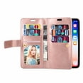 thumbnail image 3 of For Apple iPhone 8/7 Wallet Leather Case Multifunction Shockproof Zipper Card Pocket Stand Cover, 3 of 3