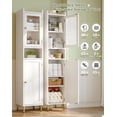 thumbnail image 3 of EnHomee 69" Tall Bathroom Storage Cabinet,Narrow Linen Cabinet with 2 Door and Adjustable Shelves​,White, 3 of 12