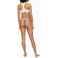 thumbnail image 3 of Calvin Klein Womens Carousel Logo Cotton Thong Panty 3 Pack 3 Feeder Striperipe Berry/Grey Heather/Pink Smoothie X-Large, 3 of 3