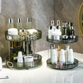 thumbnail image 2 of Makeup Storage Rack - 1 Set, 1/2/3 Layers, 360 Degree Rotation, Kitchen Seasoning Storage Holder Tray, Perfume Organizer, Bathroom Supplies, 2 of 8