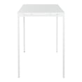 thumbnail image 3 of 60" Writing Desk with White Laminate Top and White Finish Metal Legs, 3 of 9